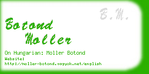 botond moller business card